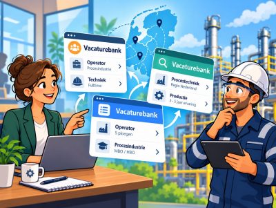 Technisch medewerker zoekt online naar vacatures in de procesindustrie.
